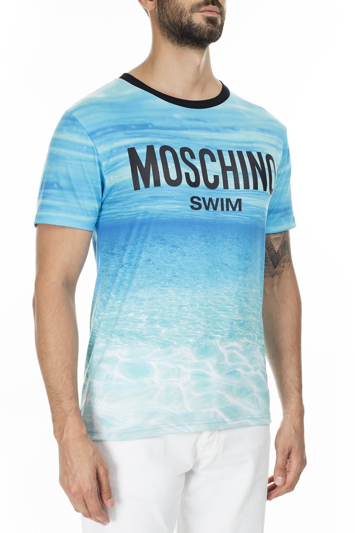 Moschino Erkek T Shirt A1901 2322 1888 MAVİ