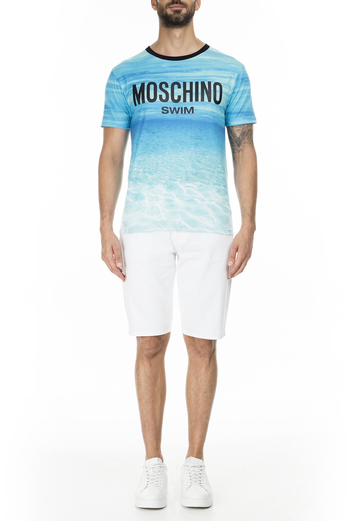 Moschino Erkek T Shirt A1901 2322 1888 MAVİ