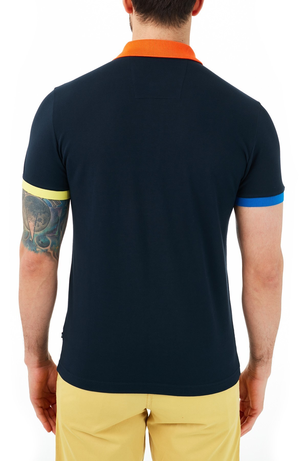 Nautica T Shirt Erkek Polo KC0101T 4NV LACİVERT