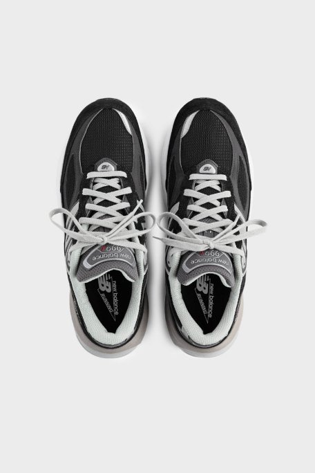 New Balance Domuz Derisi Karışımlı Kalın Taban Sneaker Unisex Ayakkabı W990BK6 SİYAH - 3