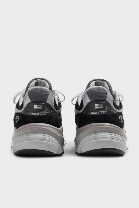 New Balance Domuz Derisi Karışımlı Kalın Taban Sneaker Unisex Ayakkabı W990BK6 SİYAH - 4