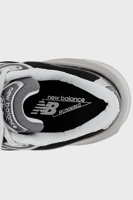 New Balance Domuz Derisi Karışımlı Kalın Taban Sneaker Unisex Ayakkabı W990BK6 SİYAH - 6