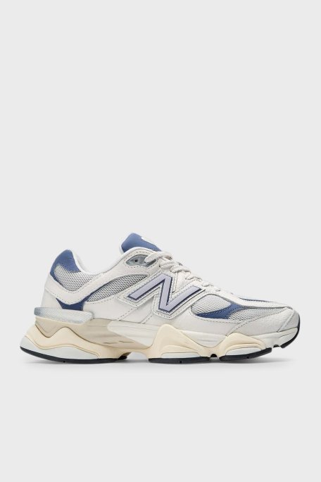 New Balance Logolu Deri Sneaker Bayan Ayakkabı U9060AGB BEYAZ-LACİVERT - 1