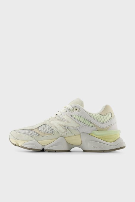 New Balance Logolu Deri Sneaker Bayan Ayakkabı U9060EEP Beyaz-Açık Yeşil - 7