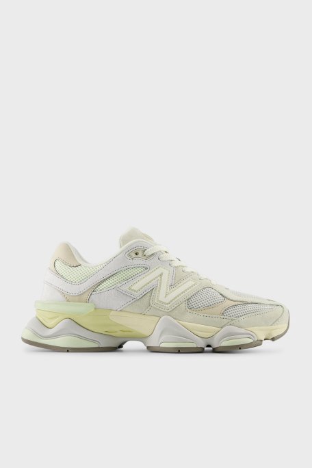 New Balance Logolu Deri Sneaker Bayan Ayakkabı U9060EEP Beyaz-Açık Yeşil - 11