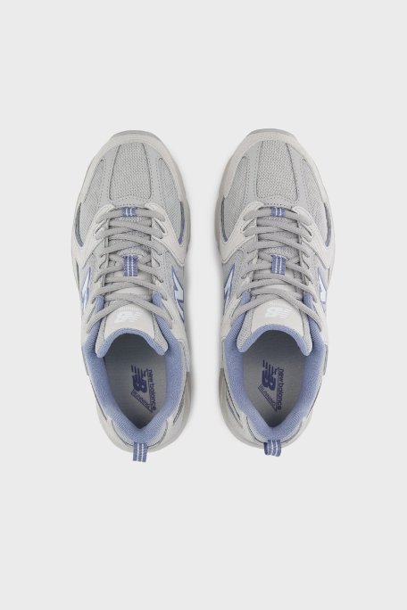 New Balance Logolu File Detaylı Sneaker Bayan Ayakkabı U530SMB GRİ - 3
