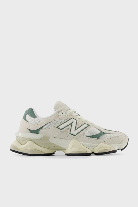 New Balance Logolu Hakiki Deri Kalın Tabanlı Sneaker Unisex Ayakkabı U9060EEI BEYAZ - 1
