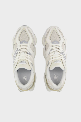 New Balance Logolu Hakiki Deri Kalın Tabanlı Sneaker Unisex Ayakkabı U9060WHT BEYAZ-BEJ - 3