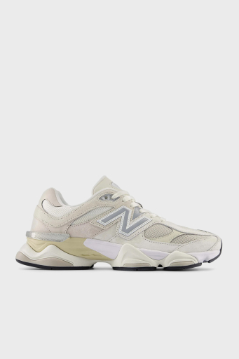 New Balance Logolu Hakiki Deri Kalın Tabanlı Sneaker Unisex Ayakkabı U9060WHT BEYAZ-BEJ - 6