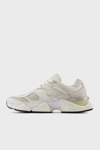 New Balance Logolu Hakiki Deri Kalın Tabanlı Sneaker Unisex Ayakkabı U9060WHT BEYAZ-BEJ - 7