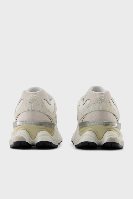 New Balance Logolu Hakiki Deri Kalın Tabanlı Sneaker Unisex Ayakkabı U9060WHT BEYAZ-BEJ - 4