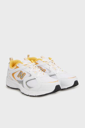 New Balance Logolu Kalın Taban Sneaker Unisex Ayakkabı ML408WO BEYAZ - 2