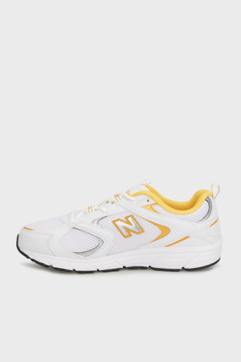 New Balance Logolu Kalın Taban Sneaker Unisex Ayakkabı ML408WO BEYAZ - 3
