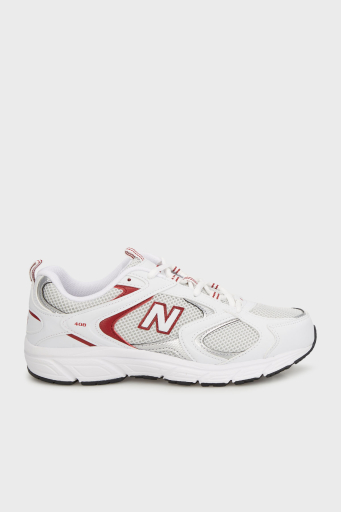 New Balance Logolu Kalın Taban Sneaker Unisex Ayakkabı ML408WR BEYAZ - 1
