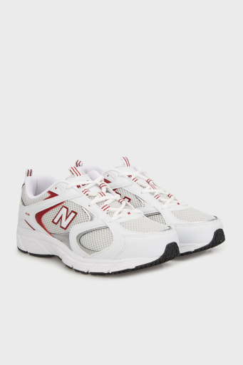 New Balance Logolu Kalın Taban Sneaker Unisex Ayakkabı ML408WR BEYAZ - 2