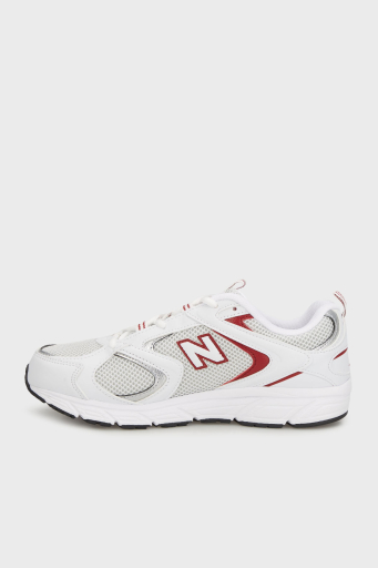 New Balance Logolu Kalın Taban Sneaker Unisex Ayakkabı ML408WR BEYAZ - 3
