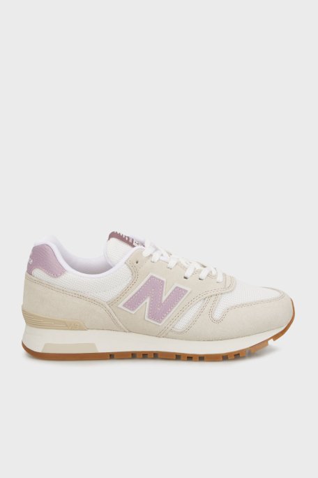 New Balance NB Lifestyle Logolu Süet Sneaker Bayan Ayakkabı WL565LLC BEJ - 1