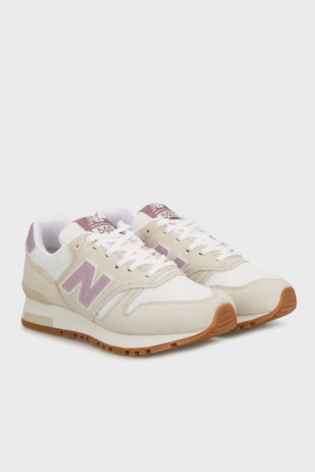 New Balance NB Lifestyle Logolu Süet Sneaker Bayan Ayakkabı WL565LLC BEJ - 2