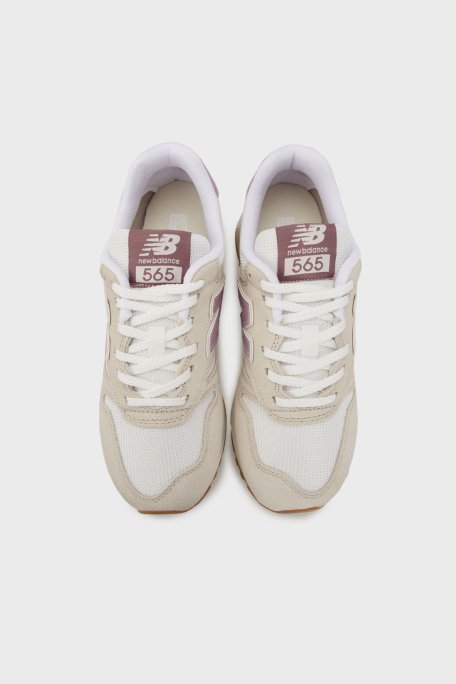 New Balance NB Lifestyle Logolu Süet Sneaker Bayan Ayakkabı WL565LLC BEJ - 4