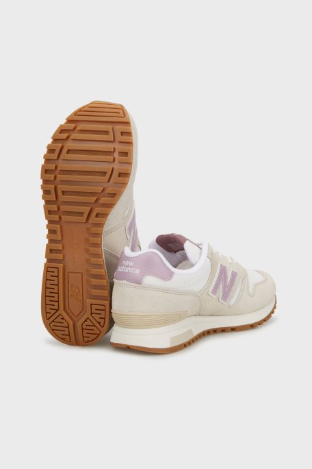 New Balance NB Lifestyle Logolu Süet Sneaker Bayan Ayakkabı WL565LLC BEJ - 5
