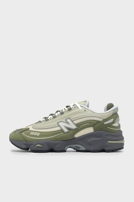New Balance Süet Detaylı Logolu Sneaker Erkek Ayakkabı M1000MEO HAKİ - 2