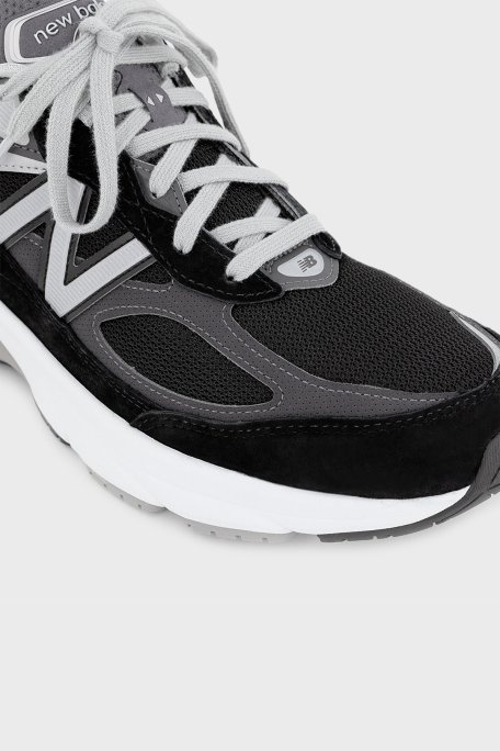 New Balance Süet Detaylı Logolu Sneaker Erkek Ayakkabı M990BK6 SİYAH - 6