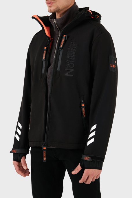 Norway Geographical Çıkarılabilir Kapüşonlu Softshell Outdoor Erkek Mont RICHYWOOD SİYAH - 6