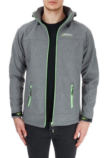 Norway Geographical Kapüşonlu Outdoor Erkek Mont TEMIX Açık Gri-Yeşil - 4