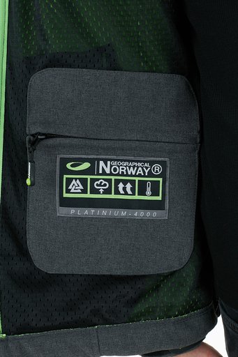 Norway Geographical Kapüşonlu Outdoor Erkek Mont TEMIX Koyu Gri-Yeşil - 8