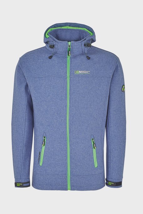 Norway Geographical Kapüşonlu Outdoor Erkek Mont TEMIX MAVİ-YEŞİL - 1