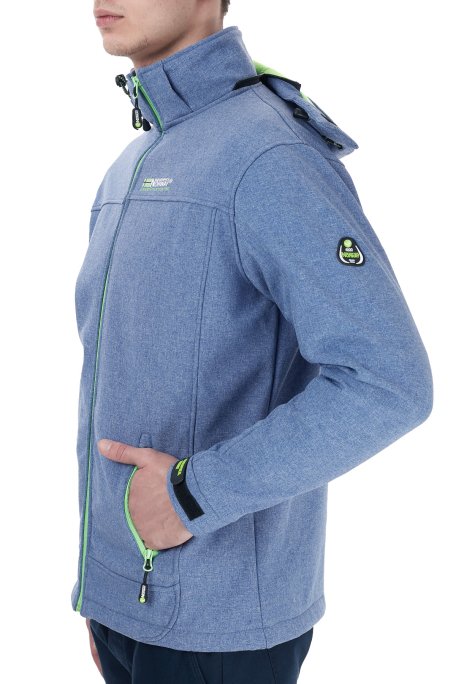 Norway Geographical Kapüşonlu Outdoor Erkek Mont TEMIX MAVİ-YEŞİL - 2