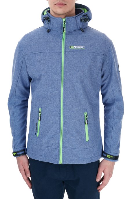 Norway Geographical Kapüşonlu Outdoor Erkek Mont TEMIX MAVİ-YEŞİL - 3