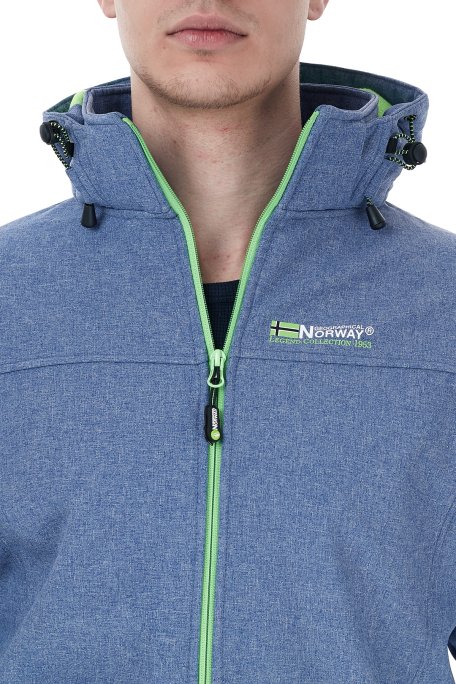 Norway Geographical Kapüşonlu Outdoor Erkek Mont TEMIX MAVİ-YEŞİL - 6