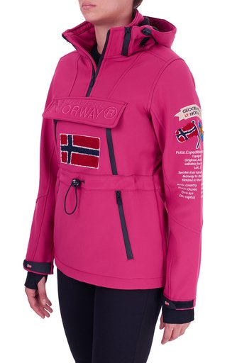 Norway Geographical Kapüşonlu Outdoor Bayan Mont TOPALE FUŞYA - 3