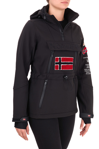 Norway Geographical Kapüşonlu Outdoor Bayan Mont TOPALE SİYAH - 3