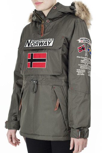Norway Geographical Kapüşonlu Outdoor Bayan Parka BRIDGET HAKİ - 3
