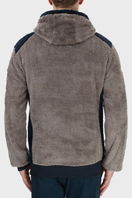 Norway Geographical Kapüşonlu Yarım Fermuarlı Outdoor Polar Erkek Sweat GYMCLASSSHERCO KOYU GRİ - 6