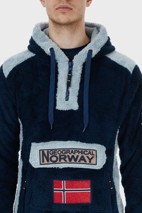 Norway Geographical Kapüşonlu Yarım Fermuarlı Outdoor Polar Erkek Sweat GYMCLASSSHERCO LACİVERT - 7
