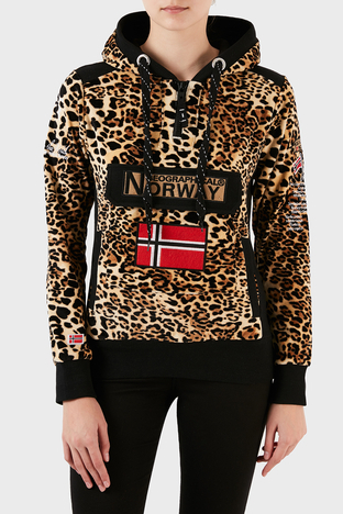 Norway Geographical - Norway Geographical Outdoor Bayan Sweat GYMCLASS LEOPAR