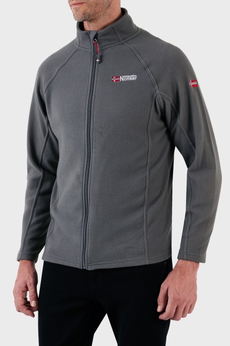 Norway Geographical Yumuşak Dokulu Soğuğa Dayanıklı Outdoor Erkek Polar TUG KOYU GRİ - 2
