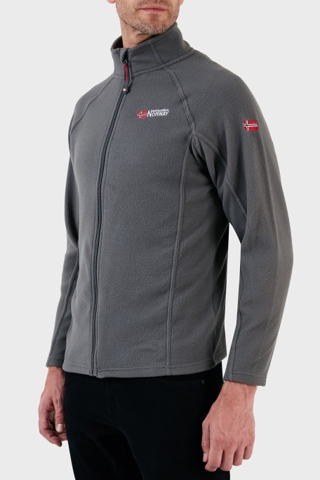 Norway Geographical Yumuşak Dokulu Soğuğa Dayanıklı Outdoor Erkek Polar TUG KOYU GRİ - 5