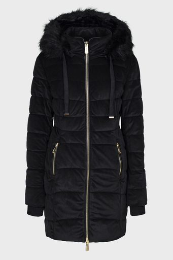 Norway Geographical Suya ve Soğuğa Dayanıklı Çıkarılabilir Kapüşonlu Outdoor Bayan Parka BILOVE SİYAH - 1