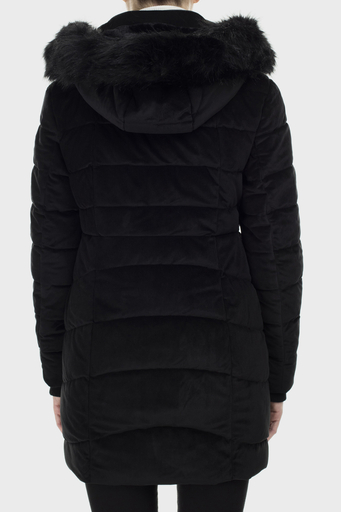 Norway Geographical Suya ve Soğuğa Dayanıklı Çıkarılabilir Kapüşonlu Outdoor Bayan Parka BILOVE SİYAH - 3