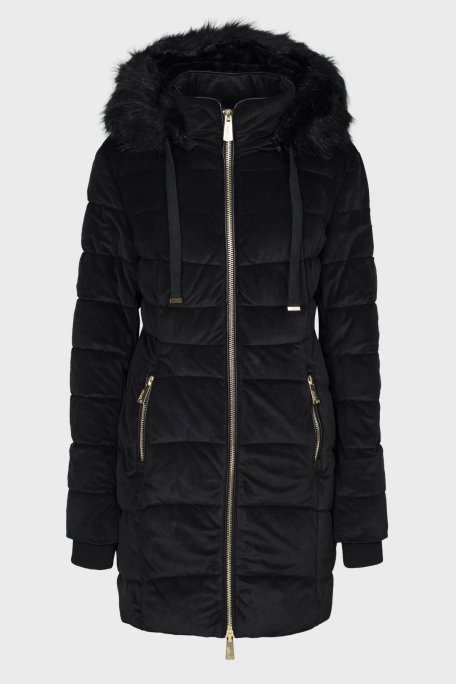 Norway Geographical Suya ve Soğuğa Dayanıklı Çıkarılabilir Kapüşonlu Outdoor Bayan Parka BILOVE SİYAH - 1