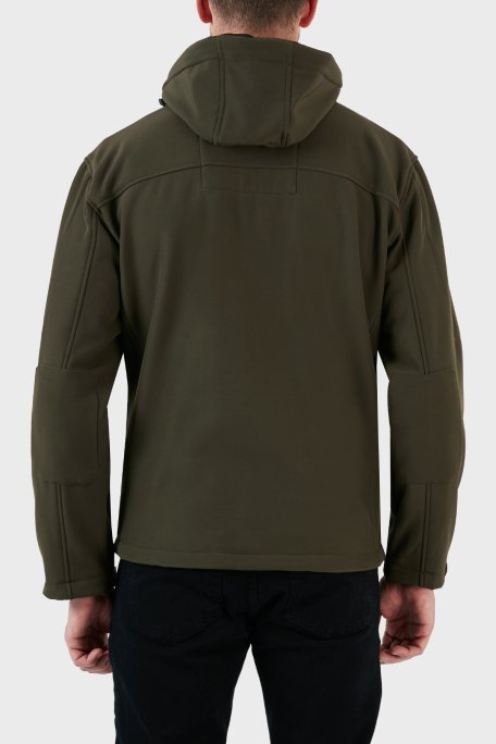 Norway Geographical Rüzgara Dayanıklı Softshell Kapüşonlu Outdoor Erkek Mont TUNAR HAKİ - 3
