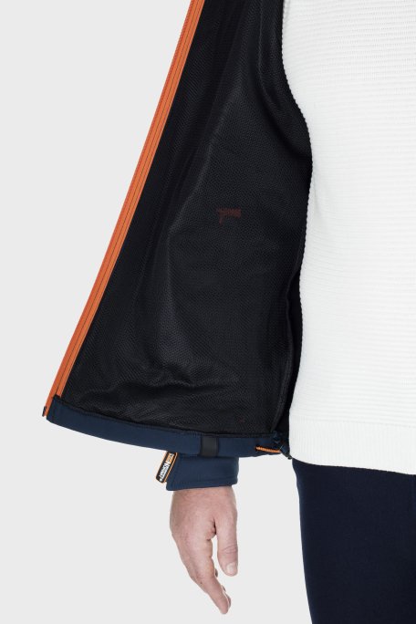 Norway Geographical Rüzgara ve Suya Dayanıklı Çıkarılabilir Kapüşonlu Softshell Erkek Mont TAKENI LACİVERT - 6
