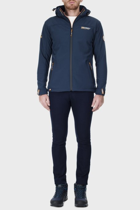 Norway Geographical Rüzgara ve Suya Dayanıklı Çıkarılabilir Kapüşonlu Softshell Erkek Mont TAKENI LACİVERT - 7