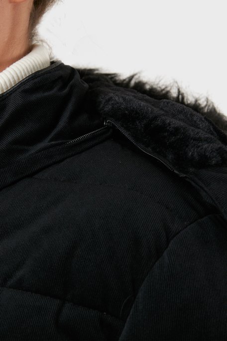 Norway Geographical Soğuğa Dayanıklı Çıkarılabilir Kapüşonlu Bayan Parka BILOVEK SİYAH - 6