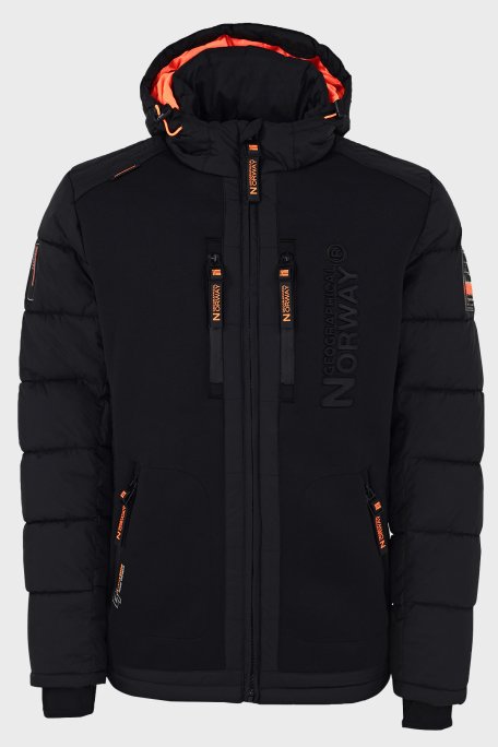 Norway Geographical Su Geçirmez Kapüşonlu Erkek Parka BEACHWOOD SİYAH - 9