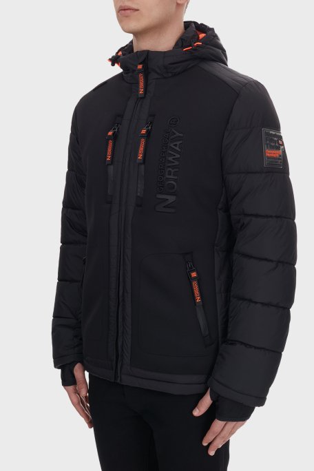Norway Geographical Su Geçirmez Kapüşonlu Erkek Parka BEACHWOOD SİYAH - 10